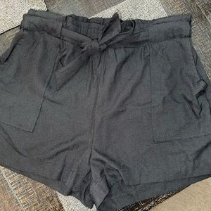 Black high waisted shorts dressy